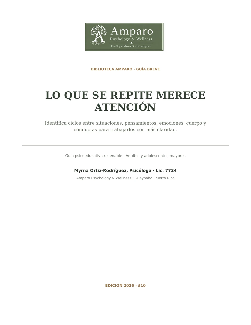 Portada de Lo que se repite merece atención