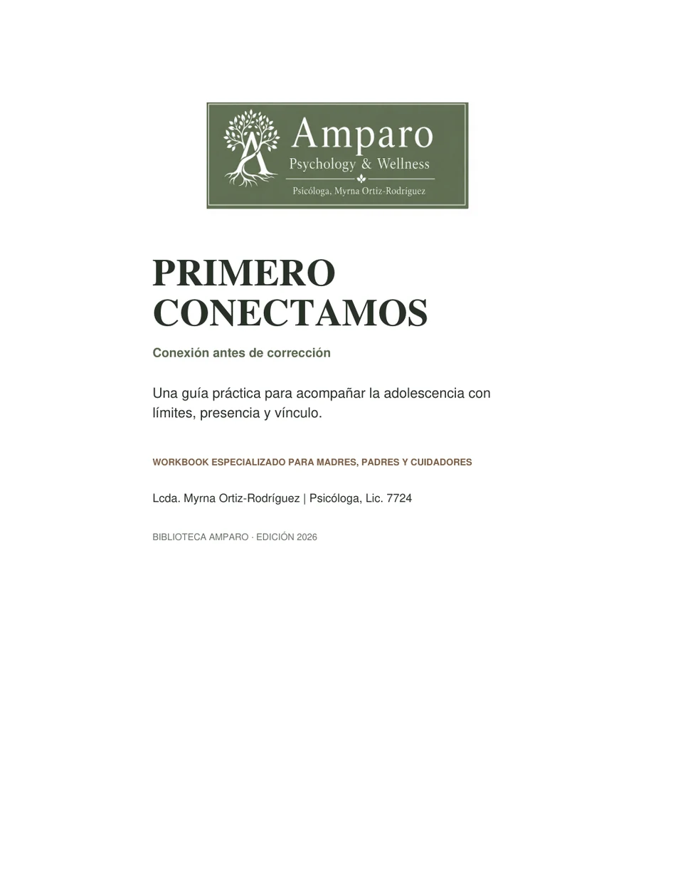 Portada de Primero conectamos